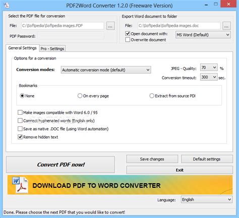 Download 7-PDF PDF2Word Converter