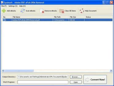 PDF ePub DRM Removal